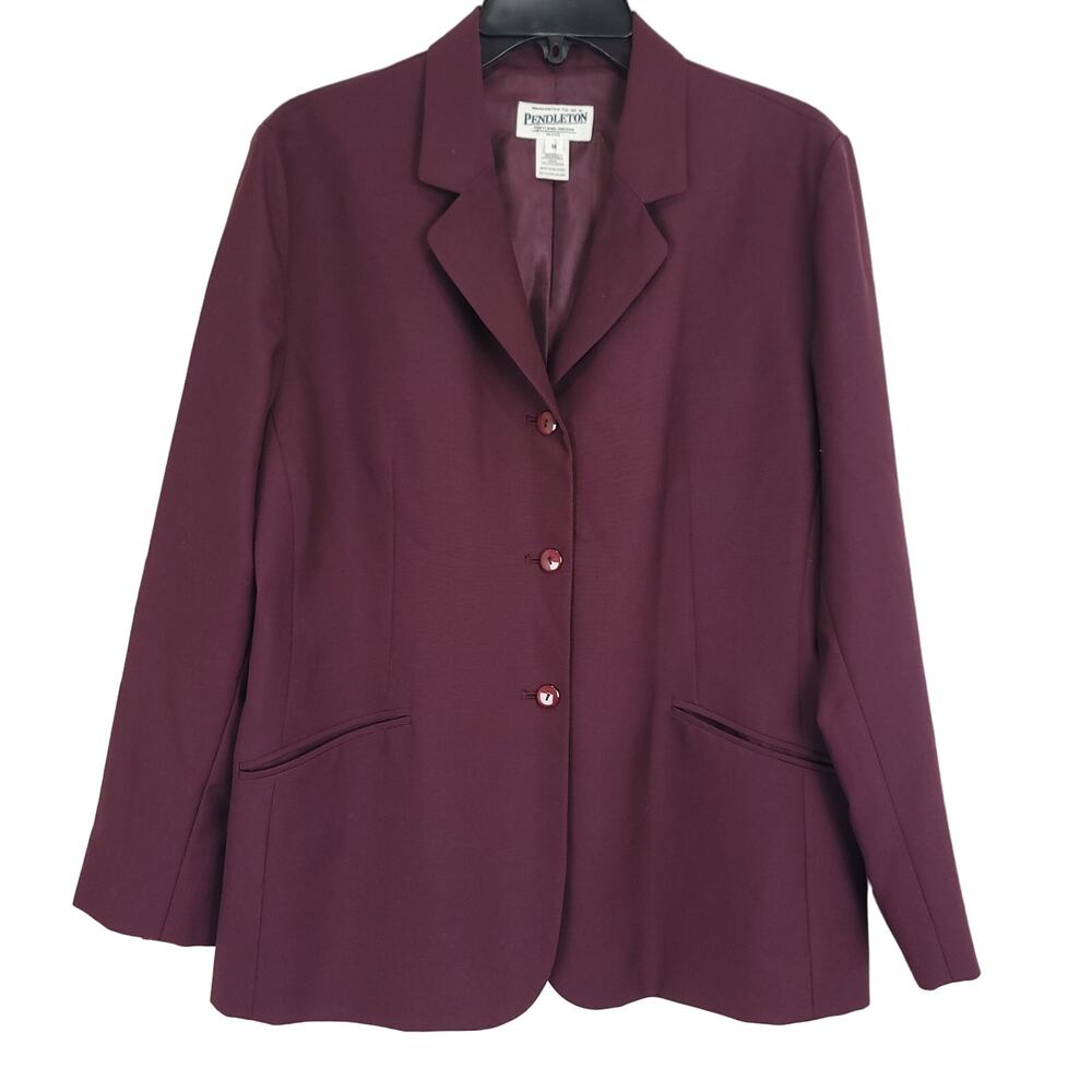 Vintage Pendleton 3 Button Single Breasted Wool B… - image 2